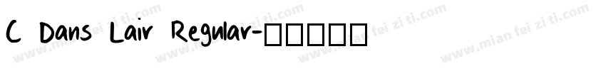 C Dans Lair Regular字体转换